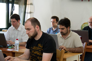 Students hard at work in Crete