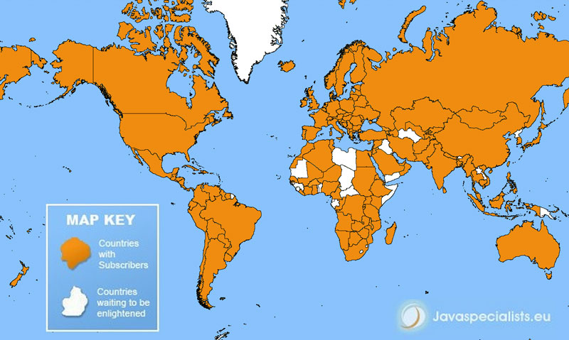 Countries where we have subscribers